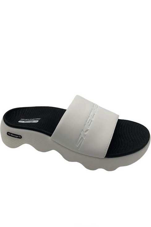 Skechers Other - Skechers Men's Gowalk Massage Fit Slide Sandals Kneaded Relief White - Medium